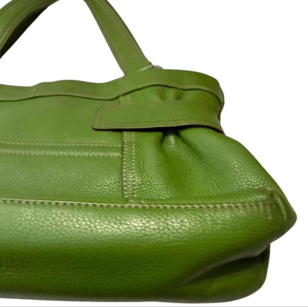 Tignanello Forest Green Leather Shoulder Bag - Picture 7 of 16